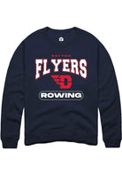 Dayton Flyers Mens Navy Blue Rowing Long Sleeve Crew Sweatshirt