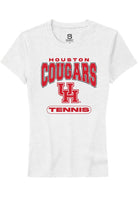 Houston Cougars Womens White Tennis Short Sleeve T-Shirt