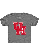Houston Cougars Youth Graphite Primary Logo Short Sleeve T-Shirt
