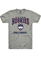 UConn Huskies Unisex Field Hockey Heather Grey Short Sleeve T-Shirt