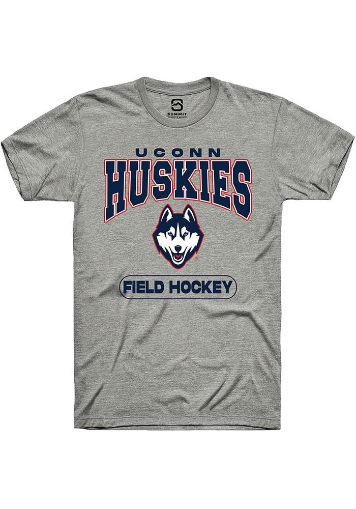 UConn Huskies Unisex Field Hockey Heather Grey Short Sleeve T-Shirt