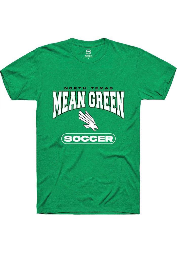 North Texas Mean Green Kelly Green Soccer Short Sleeve T-Shirt