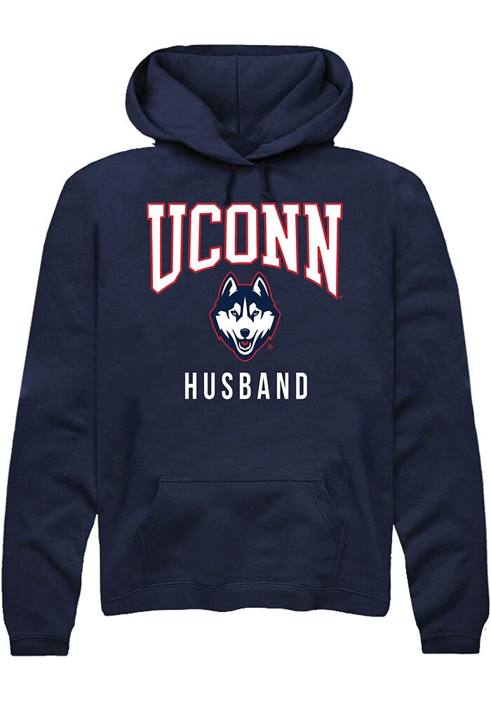 UConn Huskies Unisex Husband Navy Hoodie