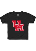 Houston Cougars Youth Black Primary Logo Short Sleeve T-Shirt