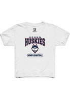 UConn Huskies Youth Womens Basketball White Short Sleeve T-Shirt