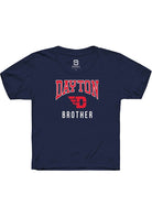 Dayton Flyers Youth Navy Blue Brother Short Sleeve T-Shirt