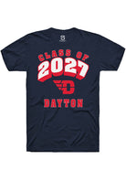 Dayton Flyers Navy Blue Class of 2027 Short Sleeve T-Shirt