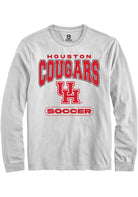 Houston Cougars White Soccer Long Sleeve T-Shirt