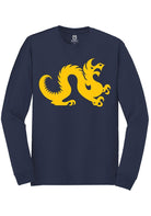 Drexel Dragons Navy Blue Primary Logo Long Sleeve T-Shirt