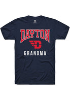 Dayton Flyers Navy Blue Grandma Short Sleeve Fashion T-Shirt