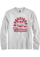 Indiana Hoosiers Unisex White Vintage 2025 National Champions Long Sleeve T-Shirt