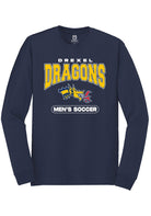 Drexel Dragons Navy Blue Soccer Long Sleeve T-Shirt