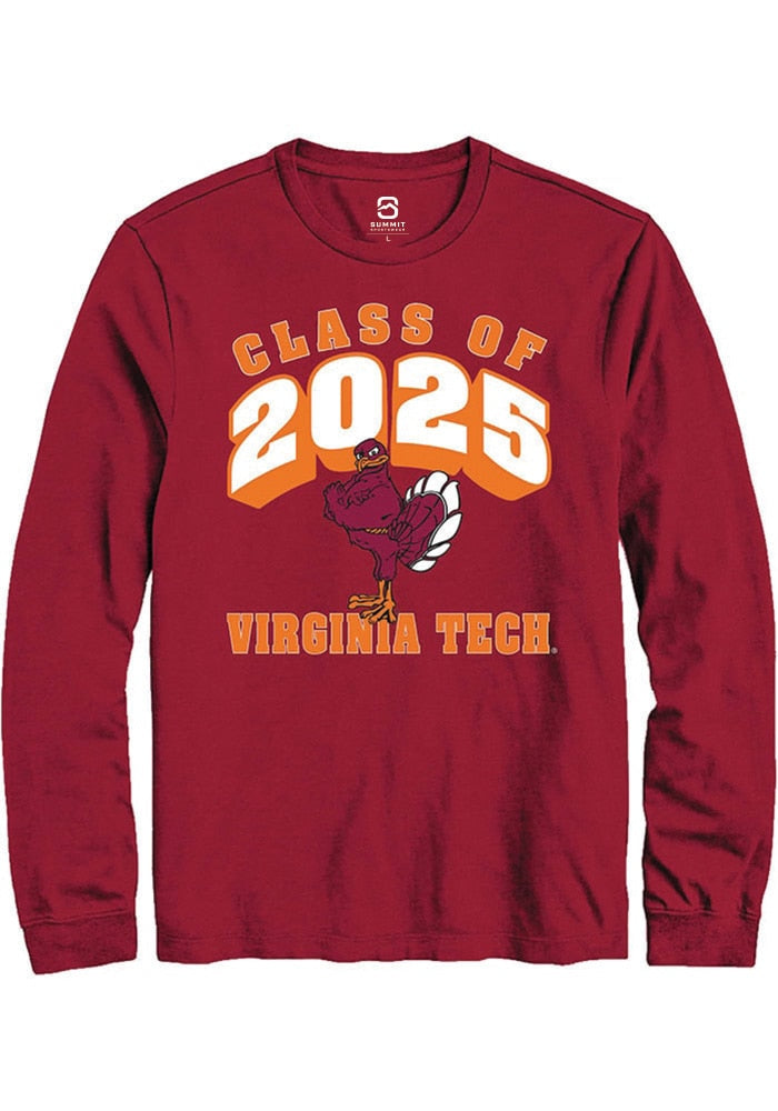 Virginia Tech Hokies Maroon Class of 2025 Long Sleeve T-Shirt