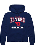 Dayton Flyers Mens Navy Blue Golf Long Sleeve Hoodie