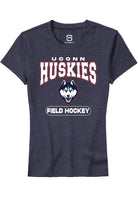 UConn Huskies Womens Field Hockey Heather Navy Short Sleeve T-Shirt
