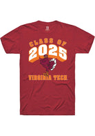 Virginia Tech Hokies Maroon Class of 2025 Short Sleeve T-Shirt