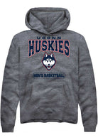 UConn Huskies Unisex Mens Basketball Charcoal Hoodie