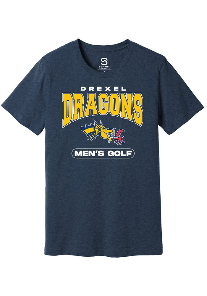 Drexel Dragons Navy Blue Golf Short Sleeve T-Shirt