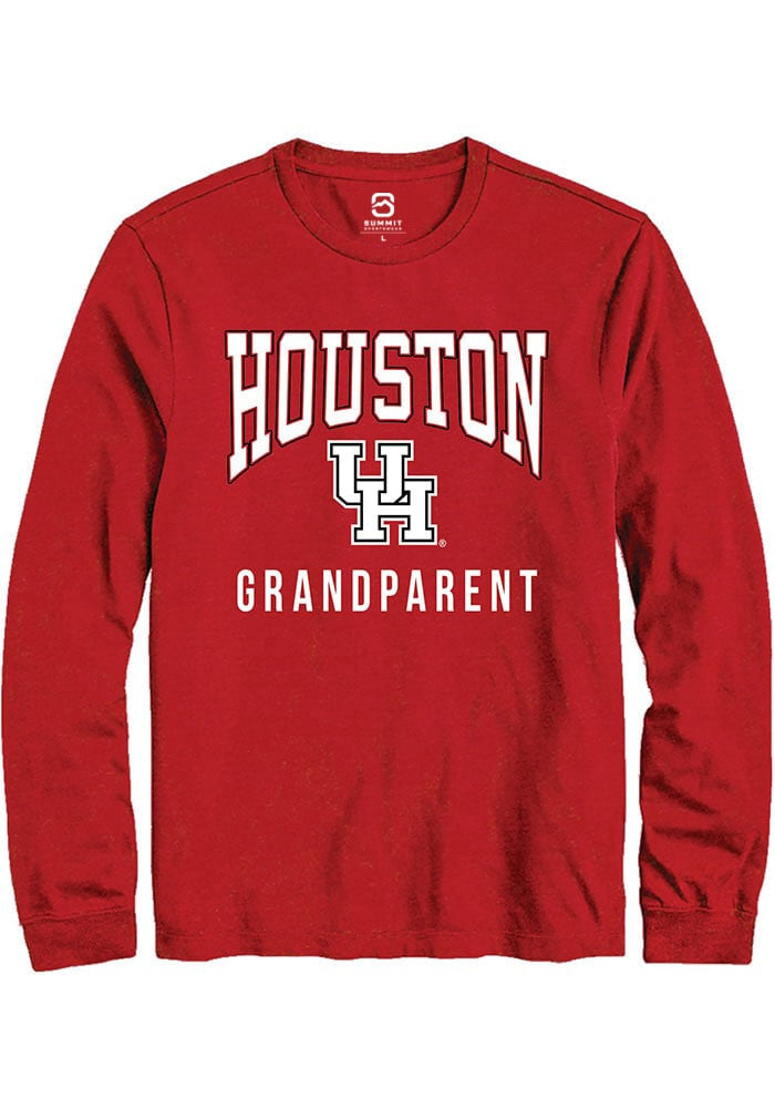Houston Cougars Mens Red Grandparent Long Sleeve T-Shirt