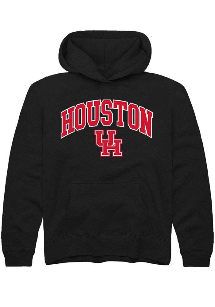 Houston Cougars Boys Black Arch Logo Hoodie