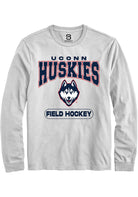 UConn Huskies Unisex Field Hockey White Long Sleeve T-Shirt