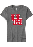 Houston Cougars Womens Graphite Primary Logo Short Sleeve T-Shirt