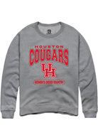 Houston Cougars Mens Graphite Women's Cross Country Long Sleeve Crew Sweatshirt