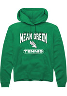 North Texas Mean Green Mens Kelly Green Tennis Long Sleeve Hoodie