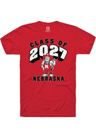 Nebraska Cornhuskers Red Class of 2027 Short Sleeve T-Shirt