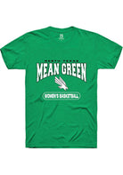 North Texas Mean Green Kelly Green Women's Basketball Short Sleeve T-Shirt