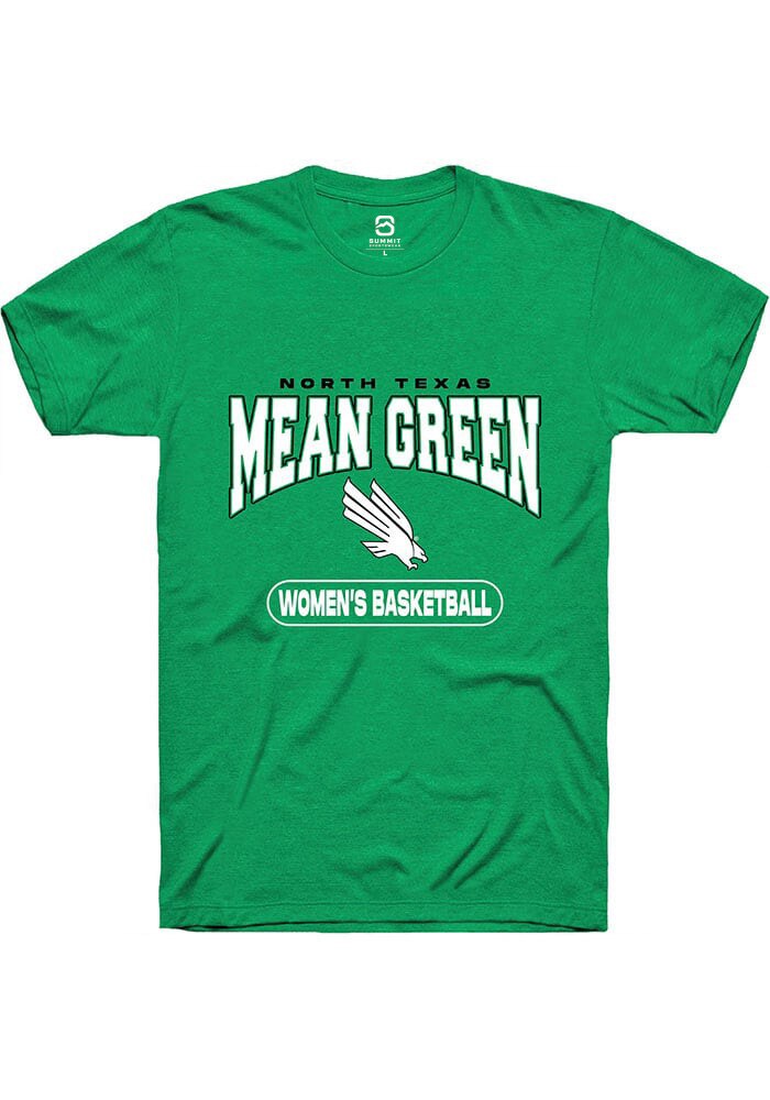 North Texas Mean Green Kelly Green Women's Basketball Short Sleeve T-Shirt