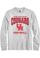 Houston Cougars White Football Long Sleeve T-Shirt