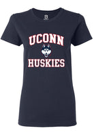 UConn Huskies Womens No 1 Navy Short Sleeve T-Shirt