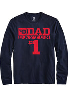 Dayton Flyers Navy Blue No 1 Dad Long Sleeve T-Shirt