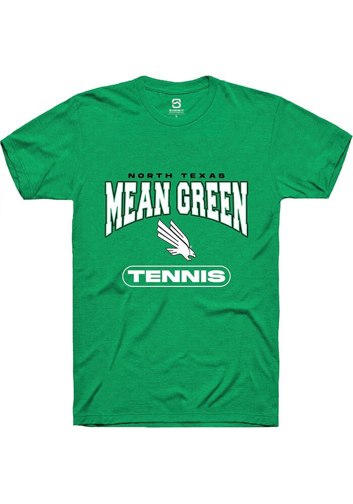 North Texas Mean Green Kelly Green Tennis Short Sleeve T-Shirt
