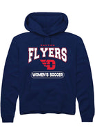Dayton Flyers Mens Navy Blue Women's Soccer Long Sleeve Hoodie