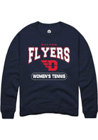 Dayton Flyers Mens Navy Blue Women's Tennis Long Sleeve Crew Sweatshirt