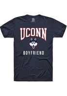UConn Huskies Unisex Boyfriend Heather Navy Short Sleeve T-Shirt