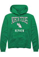 North Texas Mean Green Mens Kelly Green Nephew Long Sleeve Hoodie