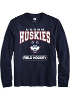 UConn Huskies Unisex Field Hockey Navy Long Sleeve T-Shirt