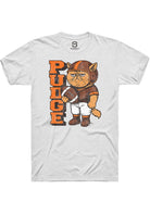 Unisex White Pudge Backer Short Sleeve T-Shirt