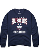 UConn Huskies Unisex Mens Soccer Navy Crew Sweatshirt