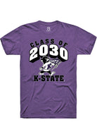 K-State Wildcats Purple Class of 2030 Short Sleeve T-Shirt