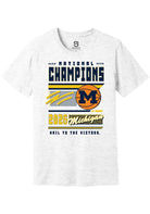 Michigan Wolverines Unisex Ash Heather Mbb National Champs 2026 Magazine Short Sleeve T-Shirt