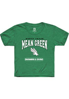 North Texas Mean Green Youth Kelly Green Swimming & Diving Short Sleeve T-Shirt