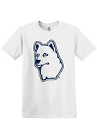 UConn Huskies Womens Alt Logo White Short Sleeve T-Shirt