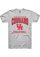 Houston Cougars Grey Volleyball Short Sleeve T-Shirt
